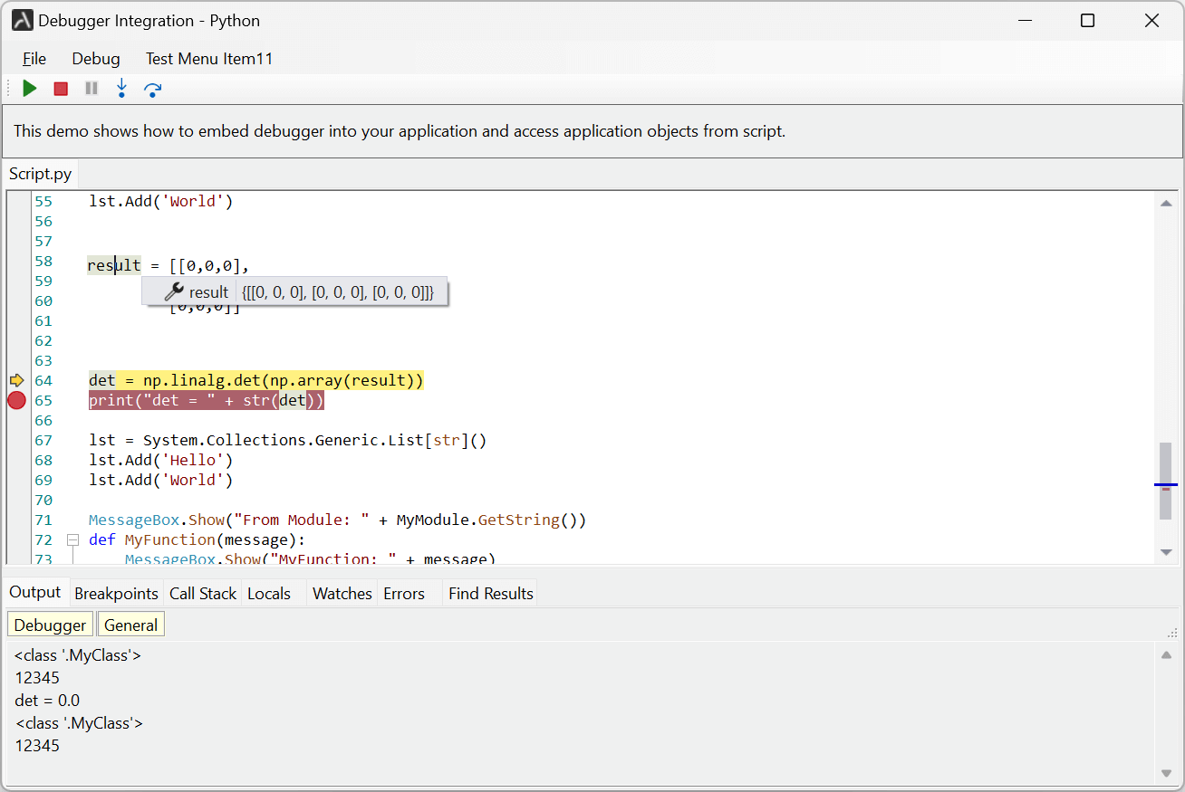 Python and IronPython scripting and debugging