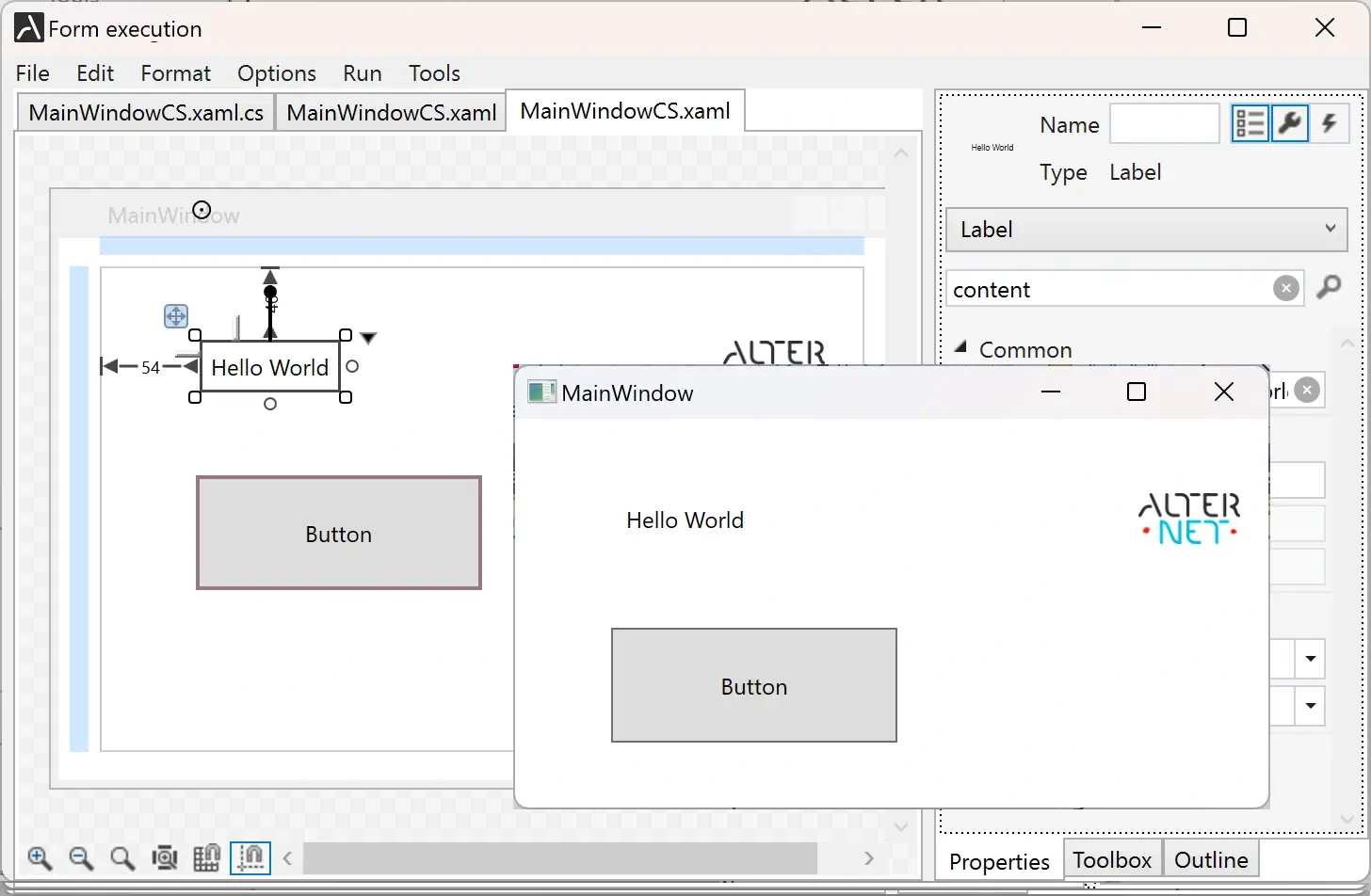 Forms Designer Serialization and Execution