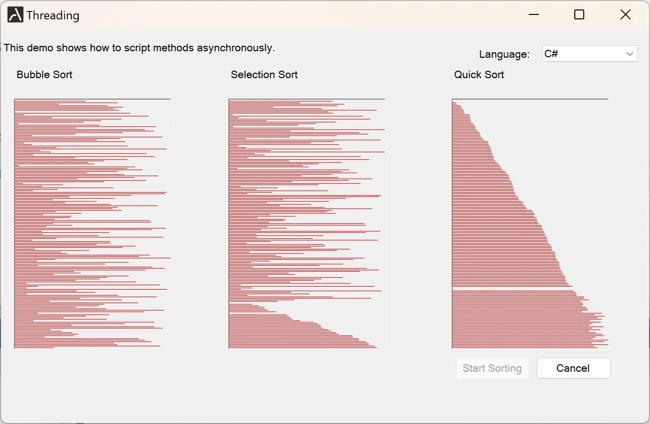Asyncronous script execution