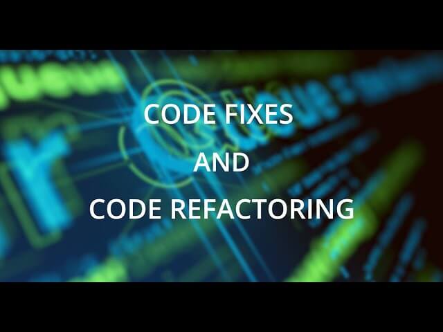 Code fix and refactoring